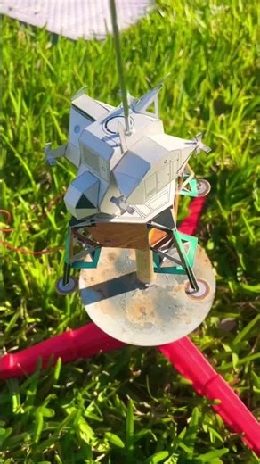 the Apollo 11 Lunar Module, a Lunar Excursion Module (LEM) launching made out of paper!