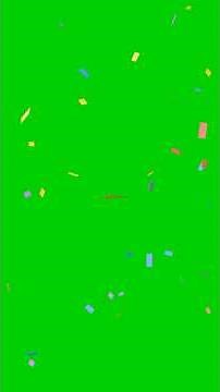 Colorful Falling Confetti Animation Overlay | Green Screen | 4K | Free Download