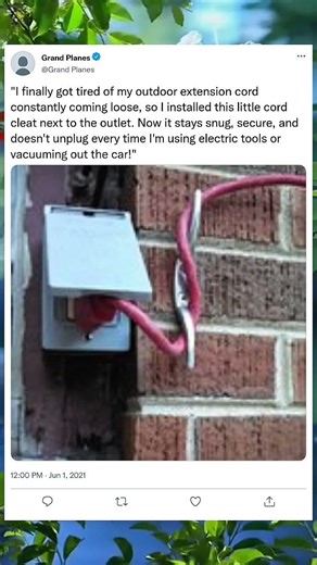 How to Secure Loose Outdoor Cords Quickly#homerepair #DIYtips