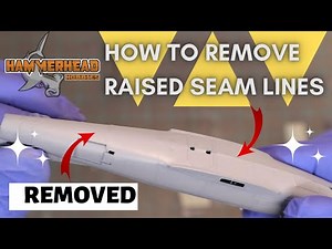 How to glue plastic fuselage and remove raised seam line