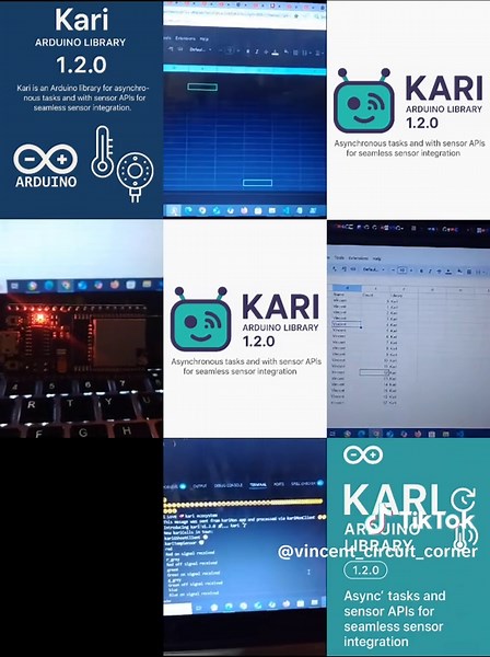 🚀 kari v1.2.0 is almost here! The ultimate Arduino library just got even better — with new sensors support, Better Bluetooth support and seamless Google sheets Integration. Stay tuned. This is the update your microcontroller has been waiting for #kari #kariv1.2.0 #Arduino #EmbeddedDev #IoT #PlatformIO #kariIoT #Microcontrollers #ESP32