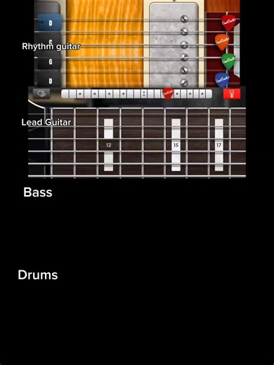 intro of Sweet Child O Mine - Guns N Roses in real drum, bass and guitar app #sweetchildomine #gunsnroses #realdrum #fyp #rock