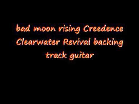 bad moon rising Creedence Clearwater Revival backing track guita