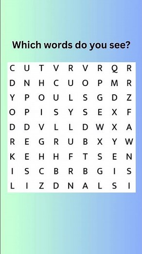 392. Can You Find All The Hidden Words? #quiz #wordpuzzlegame #braingames #wordfinds #wordsearch