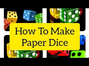 How to Make a DIY Paper Dice – Easy & Fun Craft!