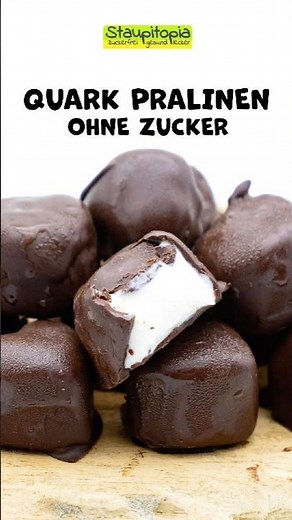 Low Carb Quark Pralinen ohne Zucker | Nur 3 Zutaten (High Protein) 🍫❄️ Süßigkeiten ohne Zucker