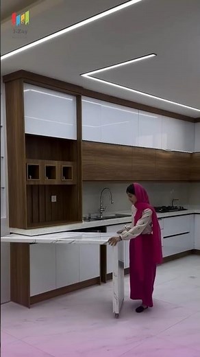 Folding Kitchen Countertop Idea | Space-Saving DIY Solution for Small Kitchen