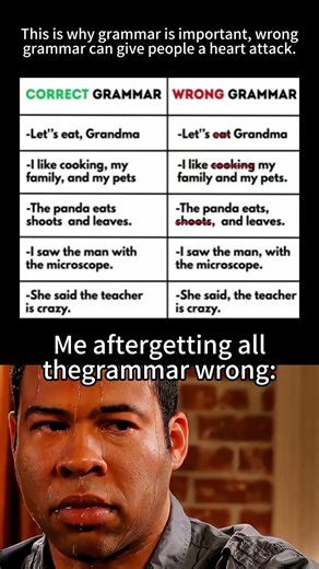 Grammar literally saves LIVES! 💀😂 #English #Grammar #Funny
