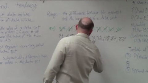 Learn how to find the median from a set up data