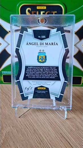 Angel Di Maria Argentina Panini Select 16-17 black Prizm 1/1 one of one !!!
