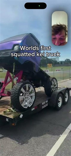 World’s first squated KEI TRUCK!! #mfdgarage #truck #squat #squatedtruck #fun #funny #minitruck #god