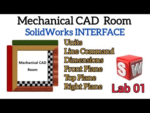 SolidWorks Lab 01 | Basic Introduction of SolidWorks | Beginner Tutorial