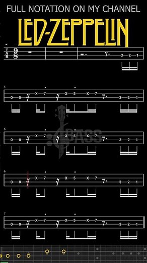 The Crunge 𝄢 Led Zeppelin #basstabs