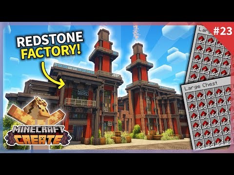 I Built an INFINITE REDSTONE FACTORY in Minecraft Create Mod! [#23]