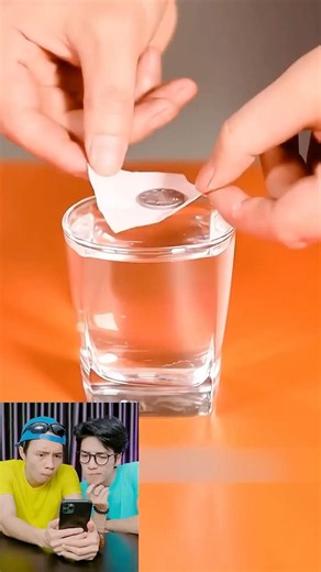 VAR Check: Making a coin FLOAT on water #funtricks #funny #science #ohnoteam