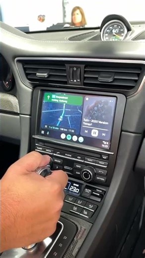 Porsche 997 Turbo S got the apple carplay and Android Auto installed on its PCM 3.1