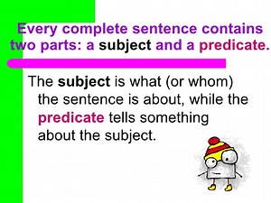 Subject and Predicate