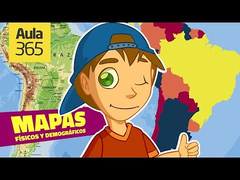 Los Mapas (Parte 2): Mapa Físico y Demográfico | Videos Educativos Aula365