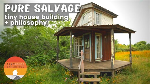 Tiny houses made from salvaged materials