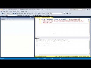 How to restore master database