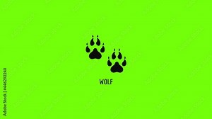 Wolf step icon animation