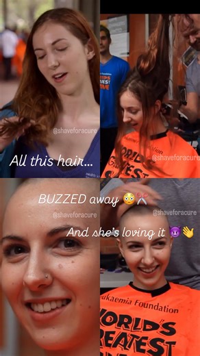 Shave Foracure | ✂️ From long locks to no regrets 💇‍♀️💥 Watch this brave college beauty shave it all off for charity — the nerves, the clippers, the fall,... | Instagram