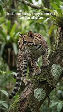 MARGAY: One of the most incredible tree-climbing cats in the world! #wildlife #animals #wildanimals