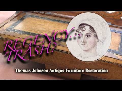 Professional Restoration of a Regency Writing Slope (Incredible Before & After)