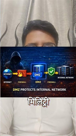 What is Demilitarized Zone ? explained in the easiest way in hindi #cybersecurity #interview #prep