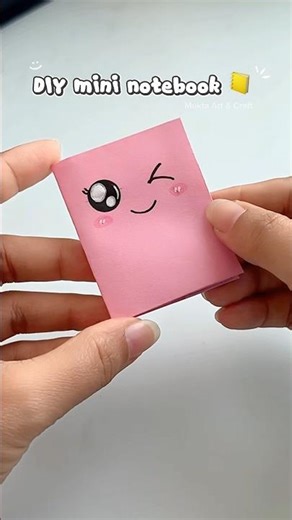 DIY Cute mini notebook 📒 No glue✨#shorts #art #diy #craft #youtubeshorts