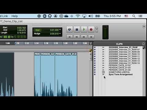 Pro Tools Basics 13: The Clip List