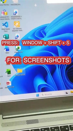 Quick Screenshot on Windows — Win + Shift + S #WindowsTips #Screenshot #SnippingTool #Productivity
