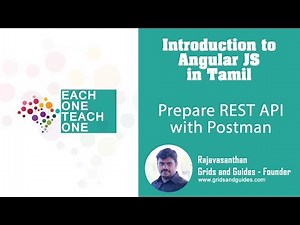 Preparing REST API with Postman - Introduction to Angular in Tamil - E1T1