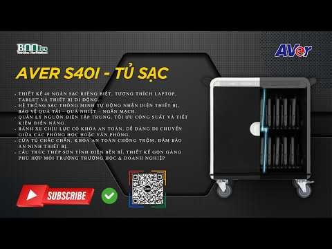 AVER S40i - Tủ sạc di động thông minh - Charging Cart
