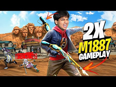 ONLY DOUBLE M1887 CHALLENGE 🔥 TUFAN -Free Fire Max