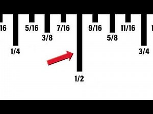 How to Read a Measuring Tape, Tape Measure or Ruler - Imperial System