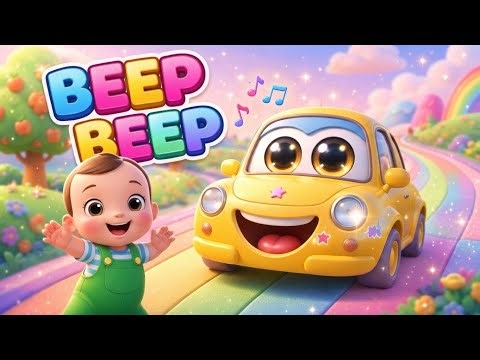 Baby Car Beep Beep Song 🚗 | Clap, Stomp & Jump Dance | Fun Toddler Songs (1–3 Years) #beepbeep