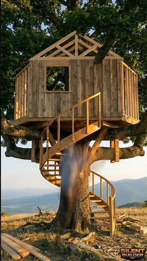 "I Built a Cozy Treehouse in 60 Days (Full Build Timelapse)"