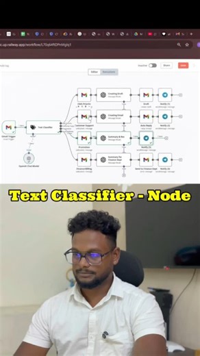 The AI Dude on Instagram: "Comment 'gmail' to get the gmail manager project file! Text classifier - one of the best AI node to classify based on the condition (N8n gmail automation,n8n automarion, text classifier, n8n agent, ai agent) #ai #n8n #aiautomation"