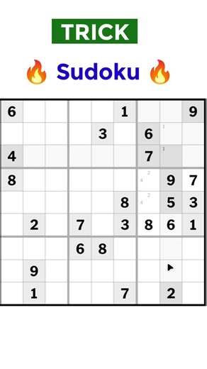 99% People Miss This Sudoku Trick! 🤯 #shorts