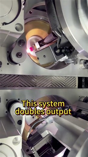 Double weld fully automatic welding #machine #factory #automation #weldingmachine #welding #welder