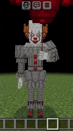 Pennywise 2017 short #short #minecraft #minecraftshort #minecraftaddon #horrormods #pennywise