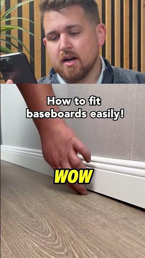 When the baseboard actually fits the wall. This is a clean way to cope baseboards.