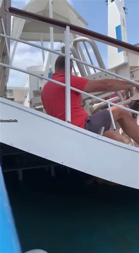 Crowded Ferry Deck Collapses Mid-Trip, Tourists and Benches Crash Downward 🚨🚢