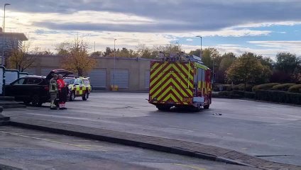 Fire breaks out on bus at White Rose Centre, Leeds