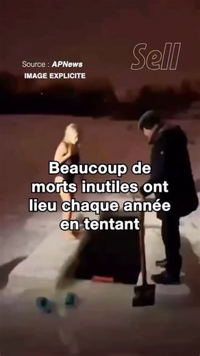 SELLMEPARIS on Instagram: "Beaucoup de morts inutiles ont lieu chaque année en tentant de traverser des cours d’eau gelés."