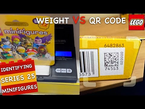 Identifying LEGO Minifigures Series 25 - Weighing vs QR Codes