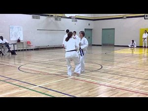 3rd Kyu/Brown Belt Testing Kumite IKD Shotokan | Charleswood Karate | Shihan Woon-a-tai 2012