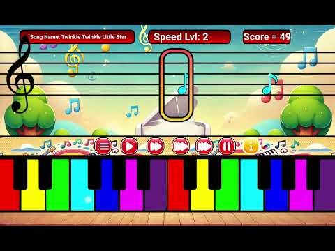 Twinkle Twinkle Little Star Piano Tutorial | Learn with Piano Kids App