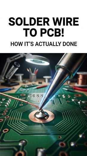 How It’s Actually Done: Soldering a Wire to a PCB